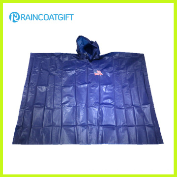 Emergencia impermeable PE Poncho de lluvia desechable Rpe-013